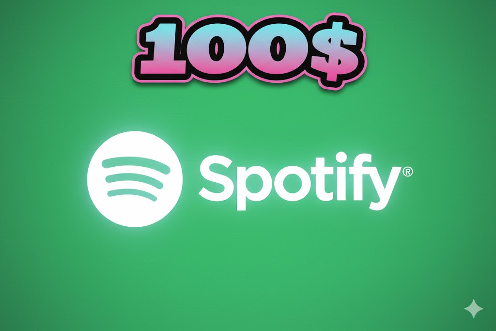SPOTIFY 100$ GIFT CARD GLOBAL VERSION 